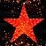 3D Фигура акриловая уличная светодиодная "Красная звезда", 120х120х30 см.