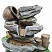 Садовый фонтан Кувшины на камнях, 62*33 см