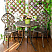 Садовая мебель из алюминия LEAVES 2+1, цвет коричневый с патиной