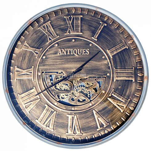 Часы настенные с подвижным механизмом ANTIQUES, Ø103 см