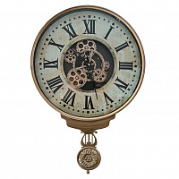 Часы настенные VINTAGE с подвижным механизмом и маятником, Ø58 см
