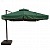 Зонт садовый на боковой опоре SQUARE ROMAN 3х3 м, цвет зеленый