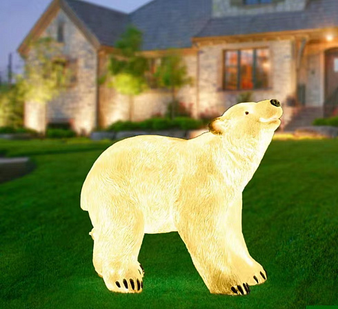 Скульптурная композиция из стеклопластика  ТРИ МЕДВЕДЯ для использования на открытом воздухе