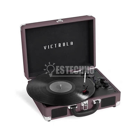 Портативный виниловый проигрыватель VICTROLA JOURNEY+, 33/78/45 об/мин, +BT/AUX/LINE, цвет бордовый