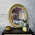 Зеркало овальное, 90*72 см, цвет античная позолота