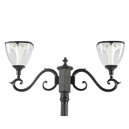 Солнечный светильник со столбом 3 Lights - 2 Head, 200 см