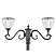 Солнечный светильник со столбом 3 Lights - 2 Head, 200 см