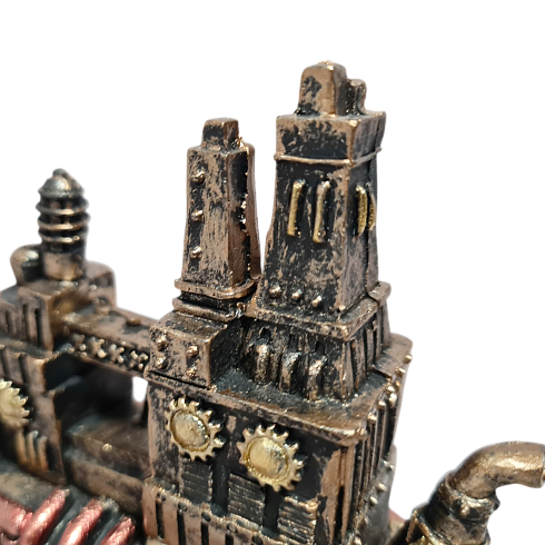 Фигура кит WHALE CITY в индустриальном стиле, 24*19 см