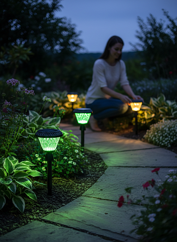 Солнечный светильник LAWN LIGHT, 3000/4000/6500К+RGB