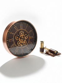 Часы настенные COPPER с подвижным механизмом, Ø56 см