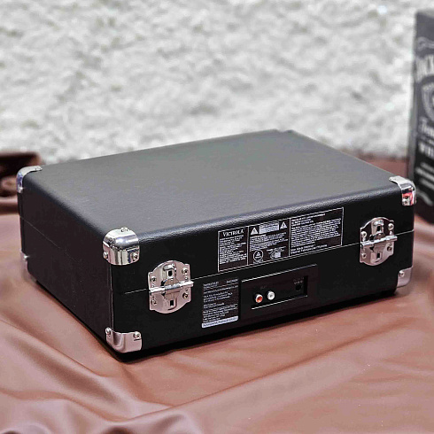 Портативный виниловый проигрыватель VICTROLA JOURNEY+, 33/78/45 об/мин,+BT/AUX/LINE, цвет чёрный