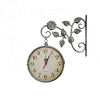 Часы на кронштейне ROSE GARDEN, вокзальные, Ø24 см