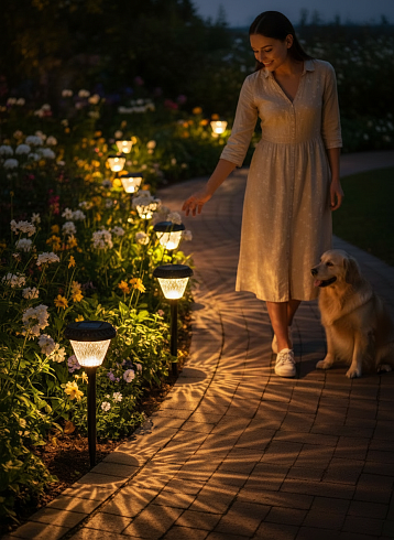 Солнечный светильник LAWN LIGHT, 3000/4000/6500К+RGB