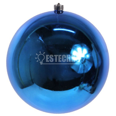 Новогоднее украшение ШАР 25 см, глянцевый, цвет синий