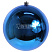 Новогоднее украшение ШАР 25 см, глянцевый, цвет синий