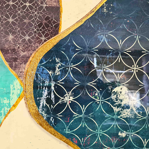 Панно BLUE MOTIF, 60*60 см