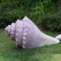 Скульптура из термо-пластика Ракушка, 98*50 см, цвет сиреневый