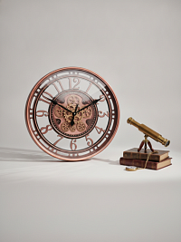 Часы настенные COPPER с подвижным механизмом, Ø55 см