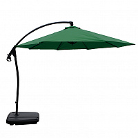 Зонт садовый на боковой опоре, Ø3 м, цвет зелёный
