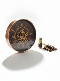 Часы настенные COPPER с подвижным механизмом, Ø56 см