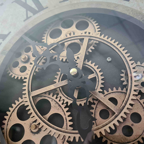 Часы настенные VINTAGE с подвижным механизмом и маятником, Ø58 см