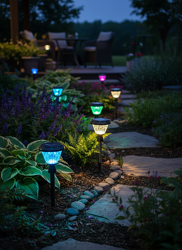 Солнечный светильник LAWN LIGHT, 3000/4000/6500К+RGB
