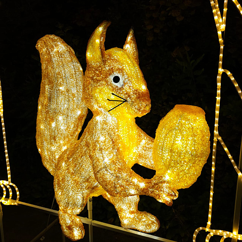 Световая конструкция БЕЛКА В ТЕРЕМЕ, 200*250 см