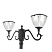 Солнечный светильник со столбом 3 Lights - 2 Head, 200 см