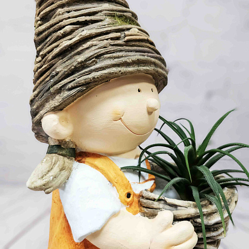 Садовая фигура ГНОМ С КОРЗИНОЙ, 64*25 см