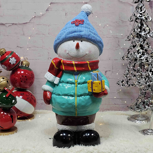 СНЕГОВИК из стеклопластика для использования на открытом воздухе, 92 см