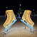 Cветовая конструкция КОНЁК 3D, 110*97*31 см, уличная, цвет синий