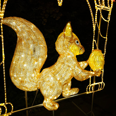 Световая конструкция БЕЛКА В ТЕРЕМЕ, 200*250 см