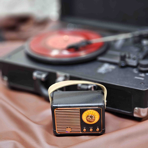 Портативный виниловый проигрыватель VICTROLA JOURNEY+, 33/78/45 об/мин,+BT/AUX/LINE, цвет чёрный