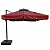 Зонт садовый на боковой опоре SQUARE ROMAN 3х3 м, цвет бордовый