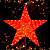 3D Фигура акриловая уличная светодиодная "Красная звезда", 120х120х30 см.