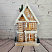 Новогодний декор домик с подсветкой, 49 см