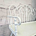 Скамейка для сада декоративная, 160*90 см, цвет белый