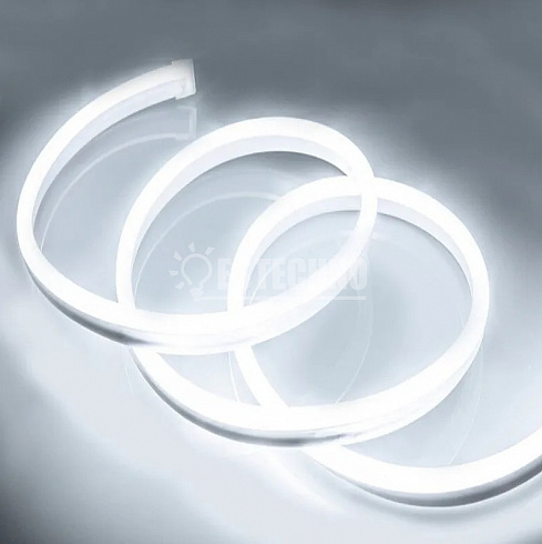 Светодиодный шнур с эффектом неонового свечения ГИБКИЙ НЕОН 15х25 мм, 220В, белый