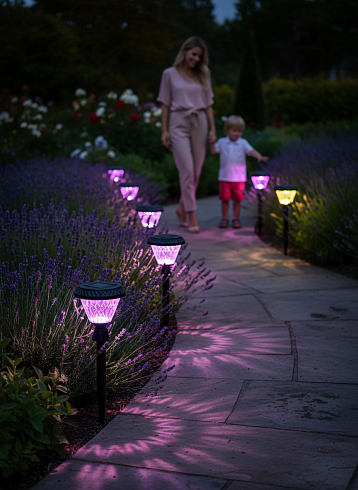 Солнечный светильник LAWN LIGHT, 3000/4000/6500К+RGB