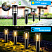 Солнечный светильник СТОЛБИК 33 см, для декоративной подсветки дорожек и ландшафта