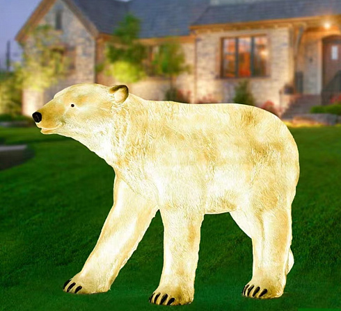 Скульптурная композиция из стеклопластика  ТРИ МЕДВЕДЯ для использования на открытом воздухе