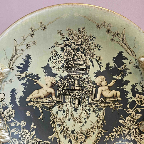 Блюдо с ручками КУПИДОН керамика
