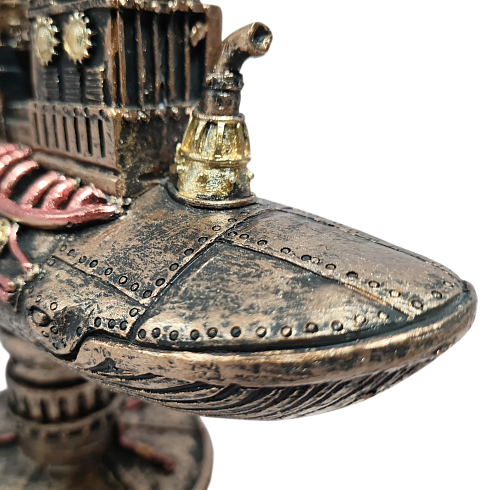 Фигура кит WHALE CITY в индустриальном стиле, 24*19 см