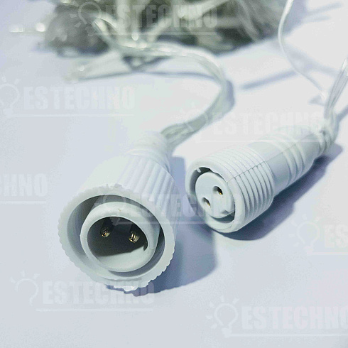 Профессиональная уличная гирлянда НИТЬ ГАЛАКТИКА, IP65, 10 м, цвет тёплый белый/белый