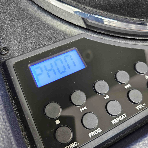 Виниловый проигрыватель, фонограф VICTROLA MADISON + CD/FM/BT ретро стиль, цвет синий