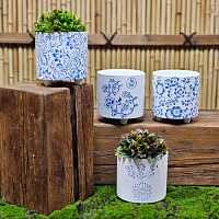 Набор кашпо из керамики 12.5*11.5