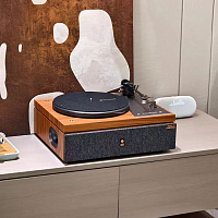 Виниловый проигрыватель STACKSTONE 33/45 об/мин., со встроенной акустикой JAMO, +Bluetooth