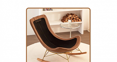 Кресло-качалка 95*90*105 см + подставка для ног 