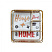 Полка навесная HOME, 39х39 см, металл