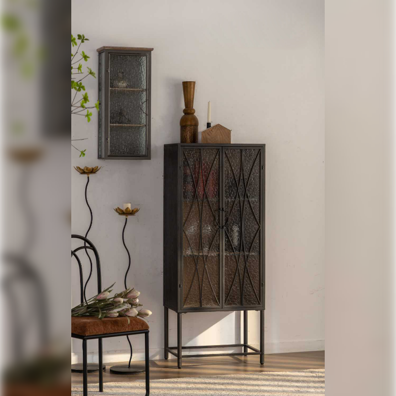 Шкаф-пенал металлический застекленный 60*38*146.5см - купить в интернет ...